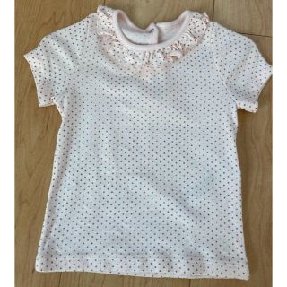 プチバトー(PETIT BATEAU)の女の子　シャツ　ワンピース　90 (Tシャツ/カットソー)