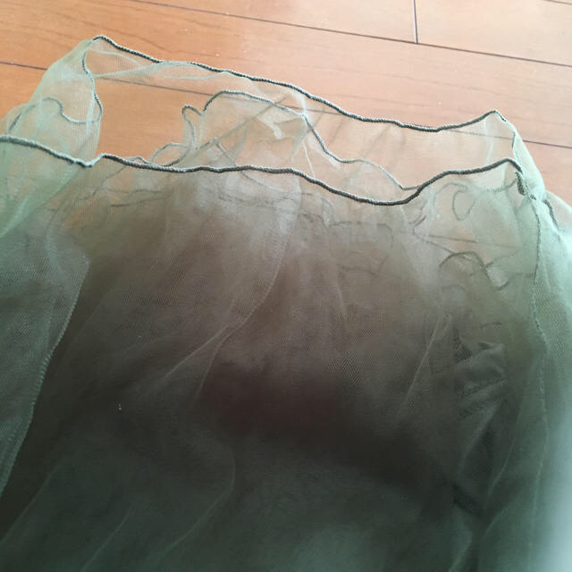 rps カーキ色チュールスカート レディースのスカート(ひざ丈スカート)の商品写真