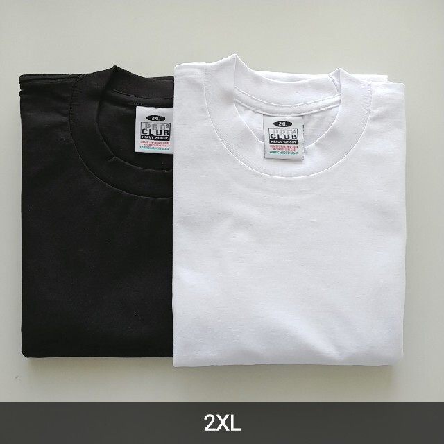 おまとめ②3枚 PROCLUB Tシャツ 白黒黒 2XL 半袖 ヘビーウェイト 1
