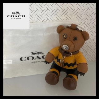 コーチ(COACH)の【送料無料】コーチCOACHスヌーピーチャーリーブラウン　キーホルダーぬいぐるみ(キーホルダー)