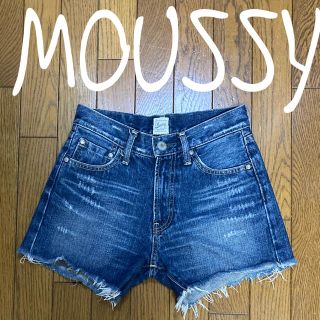 マウジー(moussy)のマウジーデニムショートパンツ　２３インチ(ショートパンツ)