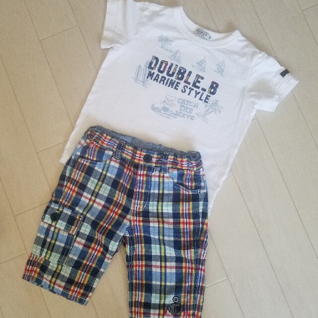 DOUBLE.B(ダブルビー)のミキハウス　ダブルビー　セット　100 110 キッズ/ベビー/マタニティのキッズ服男の子用(90cm~)(Tシャツ/カットソー)の商品写真