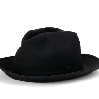 ヨウジヤマモト(Yohji Yamamoto)のヨウジヤマモト yohji yamamoto ウールギャバジン　フェドラハット(ハット)