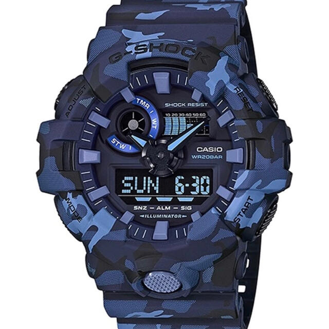 G-SHOCK(ジーショック)の G-SHOCKアナデジコンビ　カモフラージュ GA-700CM-2A メンズの時計(その他)の商品写真