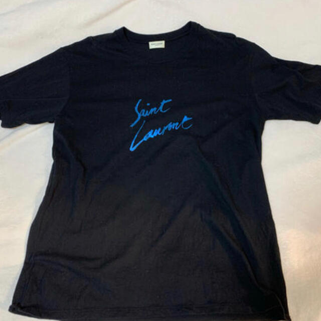 Saint Laurent - サンローラン17ss メタリックシグネチャーTシャツの