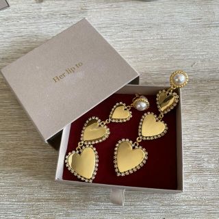 スナイデル(SNIDEL)のherlipto  Heart Clip Earrings(イヤリング)