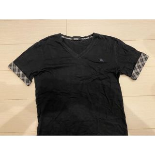 バーバリーブラックレーベル(BURBERRY BLACK LABEL)のバーバリー　Ｖネック　Ｔシャツ(Tシャツ/カットソー(半袖/袖なし))