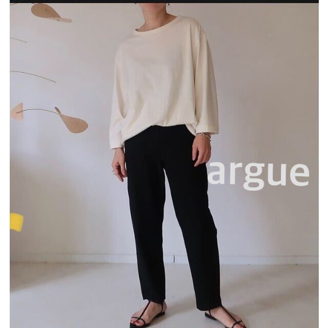 DEUXIEME CLASSE(ドゥーズィエムクラス)のargue⭐︎SIESTA COTTON WOOL WIDE RELAXY T レディースのトップス(Tシャツ(長袖/七分))の商品写真