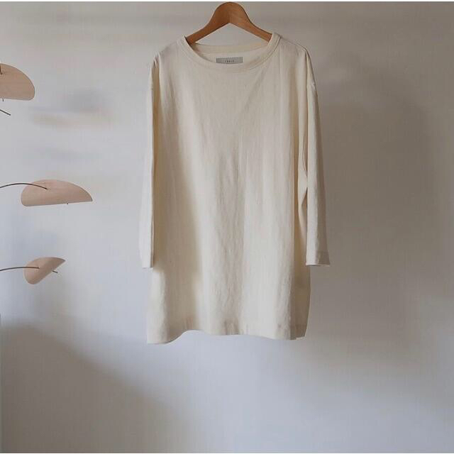 DEUXIEME CLASSE(ドゥーズィエムクラス)のargue⭐︎SIESTA COTTON WOOL WIDE RELAXY T レディースのトップス(Tシャツ(長袖/七分))の商品写真