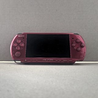 プレイステーションポータブル(PlayStation Portable)のジャンク　psp-3000 レッド(携帯用ゲーム機本体)