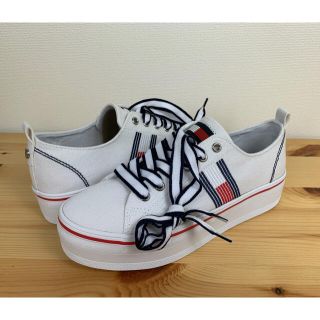 トミーヒルフィガー(TOMMY HILFIGER)のTOMMY HILFIGER トミーヒルフィガー スニーカー コットン 23.5(スニーカー)