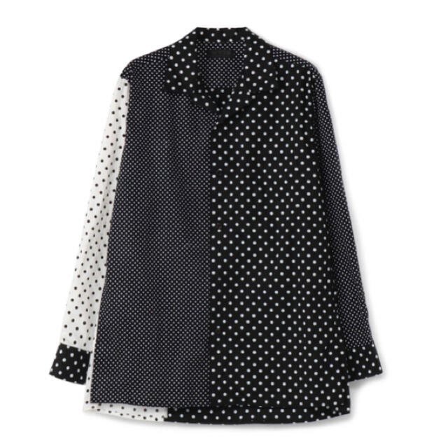 Yohji Yamamoto(ヨウジヤマモト)のS'YTE Dot Crazy Panel Open Collar Shirt  メンズのトップス(シャツ)の商品写真