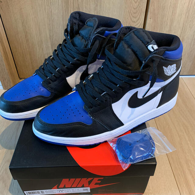 nike air jordan 1 hi og royal toe 29cmスニーカー