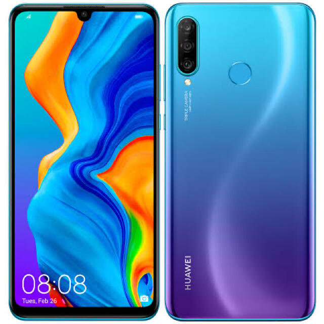 HUAWAY P30 lite 青 新品未開封