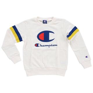 チャンピオン(Champion)のチャンピオン トレーナー キッズ CE7288 02 ホワイト 100(Tシャツ/カットソー)