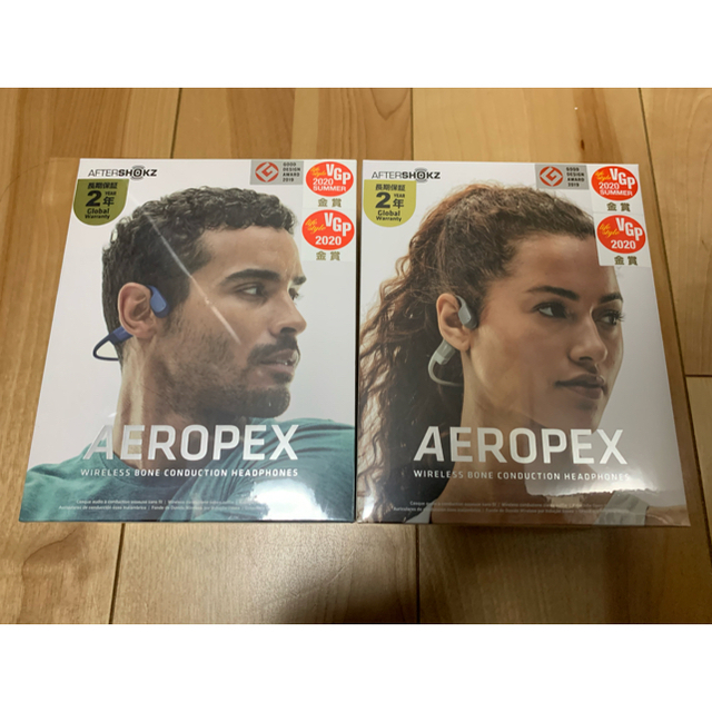 【新品未開封】骨伝導　AFTERSHOKZ AEROPEX - 2色各1個 1