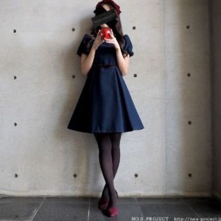 No.s project 白雪姫 ワンピース ドレス ロリィタ ネイビー 紺 赤 No.s project 白雪姫 ワンピース ドレス ロリィタ ネイビー 紺 赤