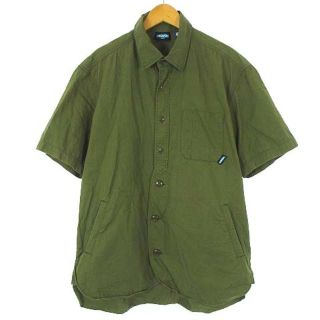 カブー(KAVU)のカブー KAVU 美品 ショートスリーブ ループ シャツ 半袖 コットン 茶 L(その他)