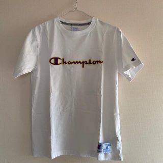 チャンピオン(Champion)のChampionチャンピオンTシャツ 白紫 XL(Tシャツ/カットソー(半袖/袖なし))