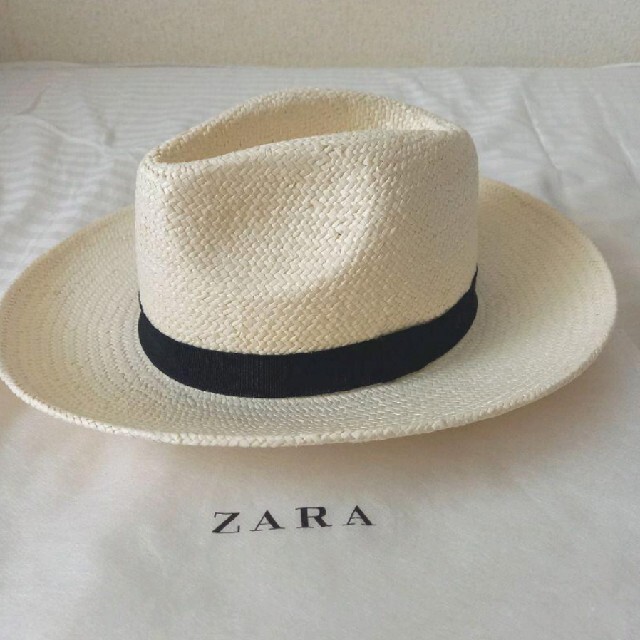 ZARA - ZARA ザラ 帽子 ハット 麦わら帽子 新品 未使用 白の通販 by ...