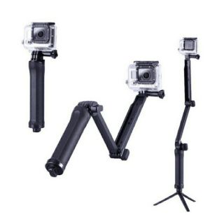 GoPro 等 アクションカメラ用3way 自撮り棒 三脚(自撮り棒)