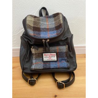 HARRIS TWEED グレージュ3wayリュック お買い得！週末お値下げ中