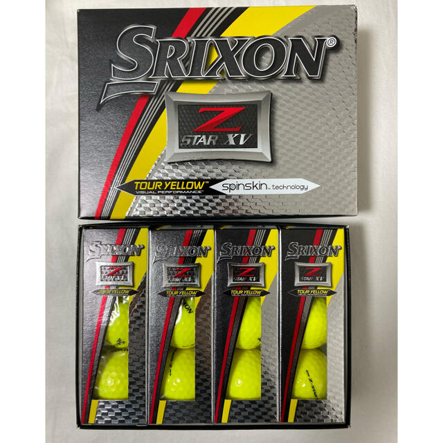 DUNLOP(ダンロップ)のスリクソン Z-STAR XV SRIXON 1ダース イエロー  未使用新品  スポーツ/アウトドアのゴルフ(その他)の商品写真