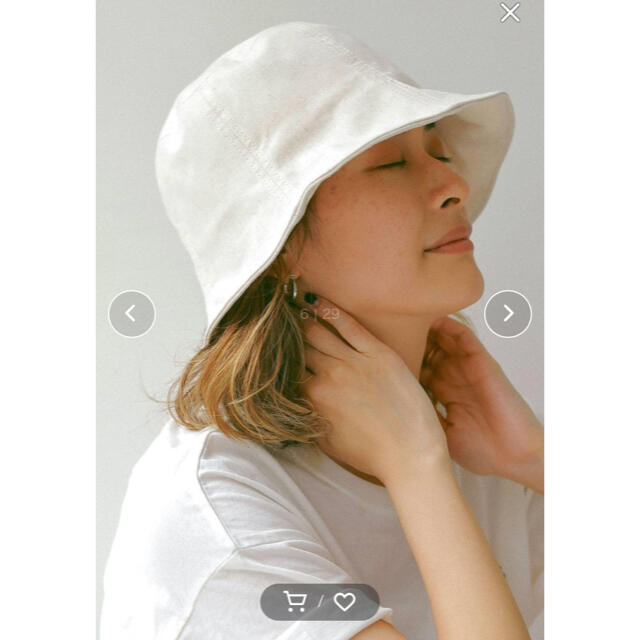 Ungrid(アングリッド)の【新品】Ungrid リネン混バケットHAT レディースの帽子(ハット)の商品写真