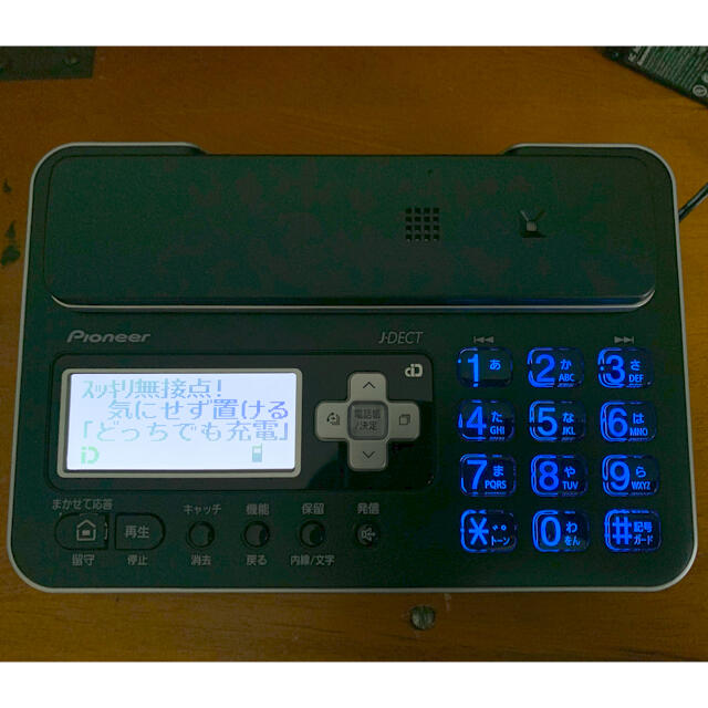Pioneer(パイオニア)のコードレス電話機  TF-FA70W-k　子機付き スマホ/家電/カメラのスマートフォン/携帯電話(その他)の商品写真
