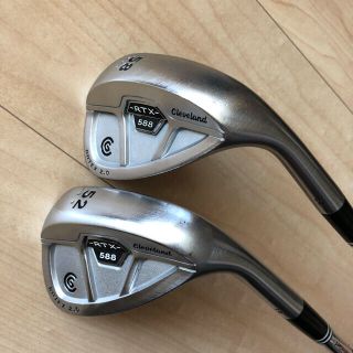 クリーブランドゴルフ(Cleveland Golf)の【美品】クリーブランド  ウェッジ　RTX 588  52度　58度　2本セット(クラブ)