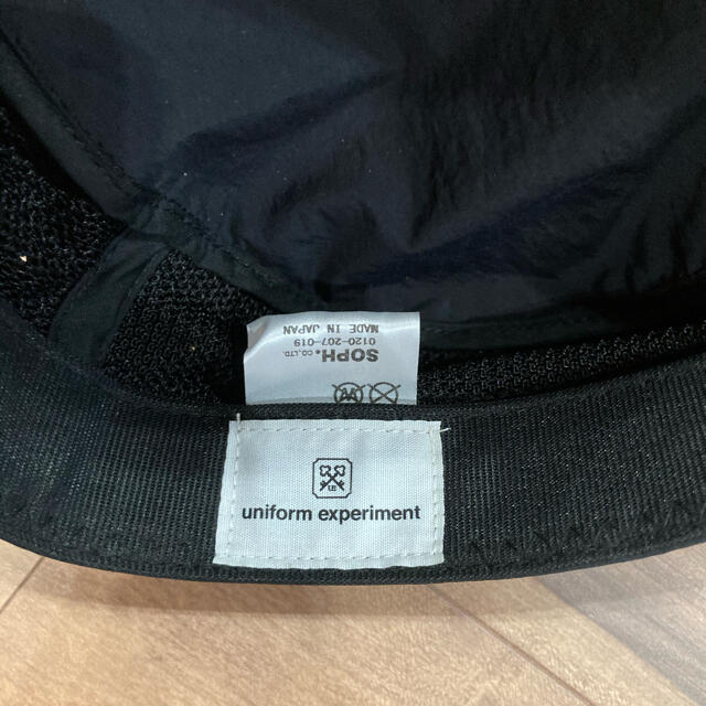 uniform experiment(ユニフォームエクスペリメント)のUniform Experiment ワークキャップ　黒 メンズの帽子(キャップ)の商品写真