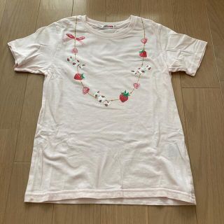 ユニクロ(UNIQLO)のTシャツ サクマいちごミルクキャンディ 130cm(Tシャツ/カットソー)