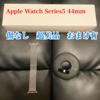 アップルウォッチ(Apple Watch)のApple Watch Series5 44mm ブラック　黒色　GPS(腕時計(デジタル))