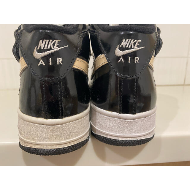 1995 NIKE AIR FORCE 1 MID BLACK PATENT