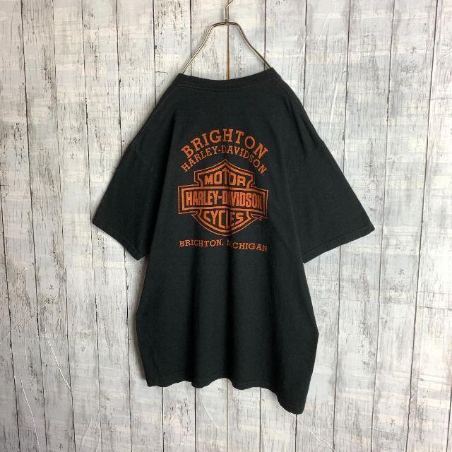 Hurley(ハーレー)の【入手困難☆大人気Lサイズ】ハーレーダビッドソン センターロゴ Tシャツ 半袖 メンズのトップス(Tシャツ/カットソー(半袖/袖なし))の商品写真