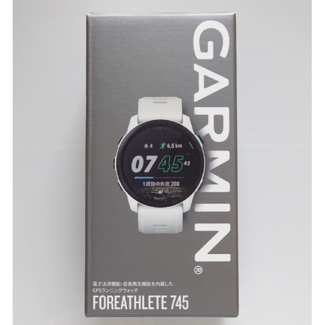 GARMIN(ガーミン)の【新品未使用店舗印なし】GARMIN ForAthlete 745 Whites スポーツ/アウトドアのランニング(その他)の商品写真