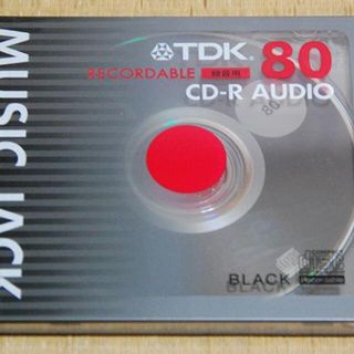 ティーディーケイ(TDK)の未開封　TDK　音楽用CD-R　AUDIO　80　録音用(ポータブルプレーヤー)