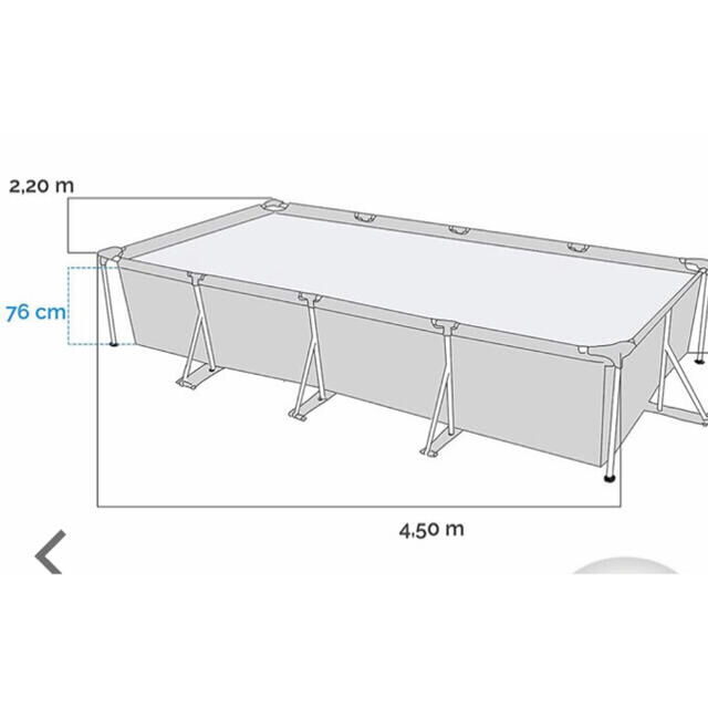 コストコ(コストコ)のmo様が専用インテックス　大型　フレームプール　4.5m 450 スポーツ/アウトドアのスポーツ/アウトドア その他(マリン/スイミング)の商品写真