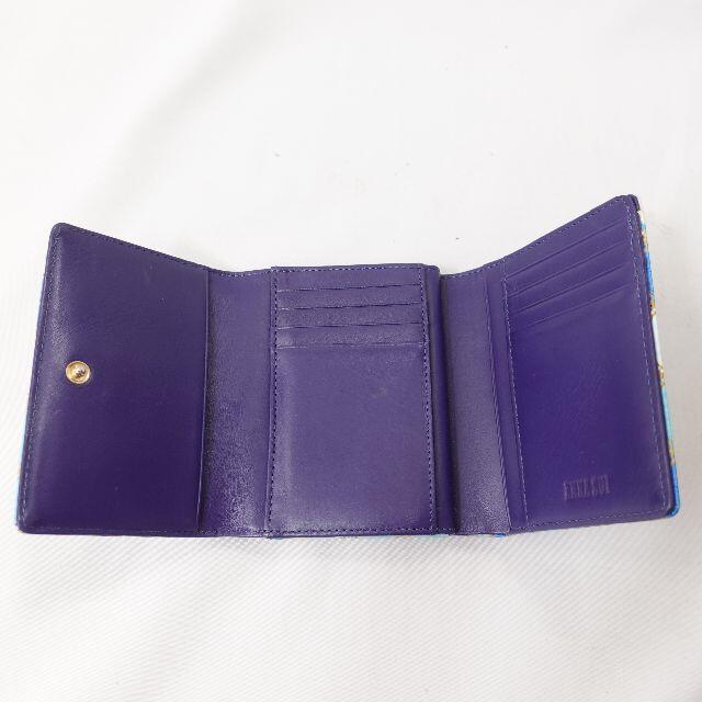 ANNA SUI(アナスイ)のANASUI　三つ折り財布　レディース　ブルー/ピーコック レディースのファッション小物(財布)の商品写真