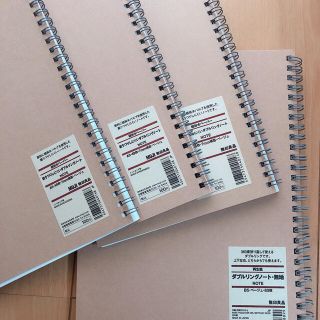 ムジルシリョウヒン(MUJI (無印良品))の無印良品　ダブルリングノート(ノート/メモ帳/ふせん)