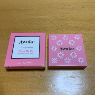 アウェイク(AWAKE)のアウェイク　チアミーアップグロウイング　ブラッシュ＆リップ 01(口紅)