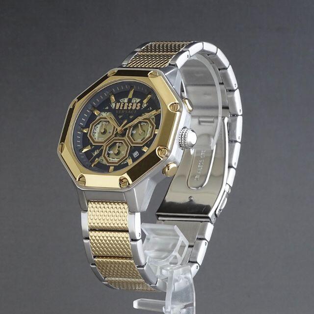 【新品即納】ヴェルサス ヴェルサーチ 高級 メンズ腕時計 45mm 八角形 防水