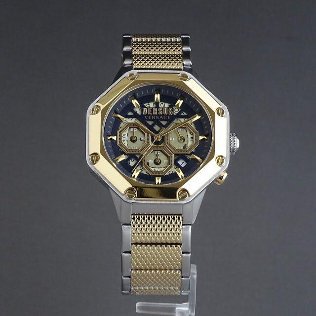 【新品即納】ヴェルサス ヴェルサーチ 高級 メンズ腕時計 45mm 八角系 防水