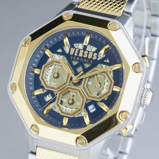 ヴェルサーチ(VERSACE)の【新品即納】ヴェルサス ヴェルサーチ 高級 メンズ腕時計 45mm 八角形 防水(腕時計(アナログ))