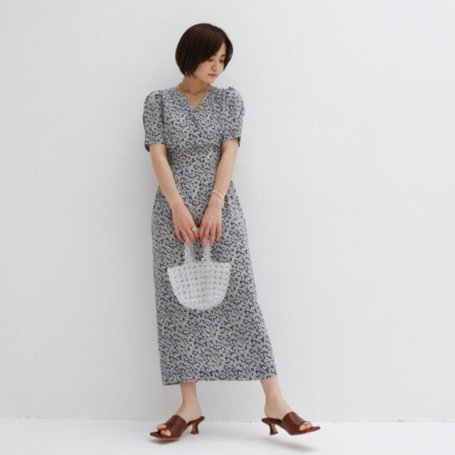 【未使用】Cara/v-neck maxi onepiece