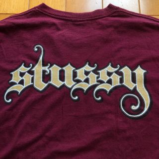 's old stussy バックプリント Tシャツ シングルステッチ   Tシャツ