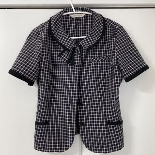 事務服 制服 en joie アンジョア オーバーブラウス 9号(シャツ/ブラウス(半袖/袖なし))