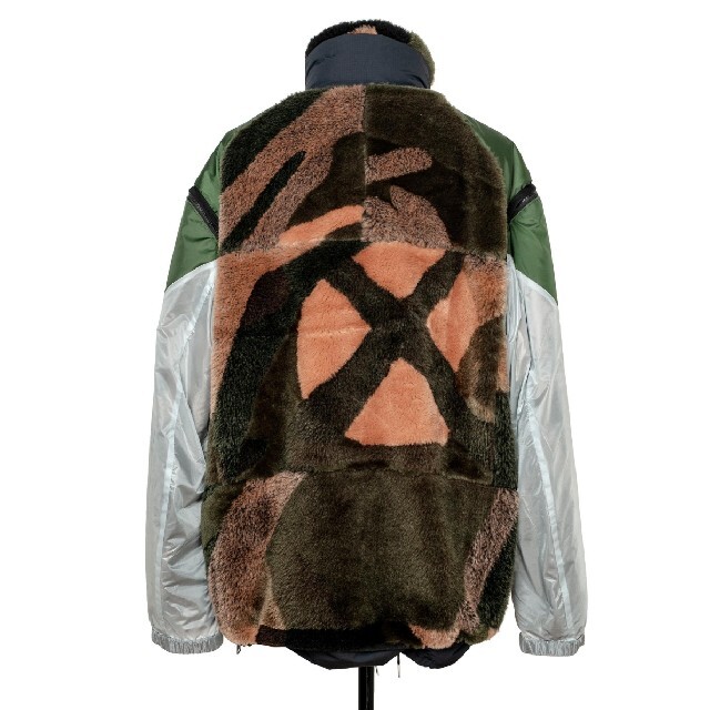 に初値下げ! sacai kaws 迷彩 シースルー ブルゾン size1
