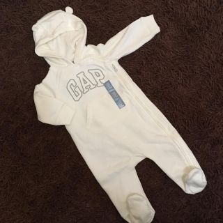 ベビーギャップ(babyGAP)のラスト1！ 新品♡ くま耳 カバーオール(カバーオール)