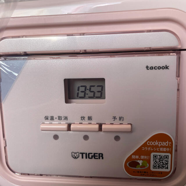 TIGER(タイガー)の炊飯器3合  タイガータクック スマホ/家電/カメラの調理家電(炊飯器)の商品写真